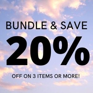 Bundle and Save! 20% Off for 3+ items!